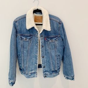 levis sherpa lined denim jacket